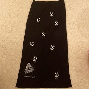 Skull print cotton skirt US 10